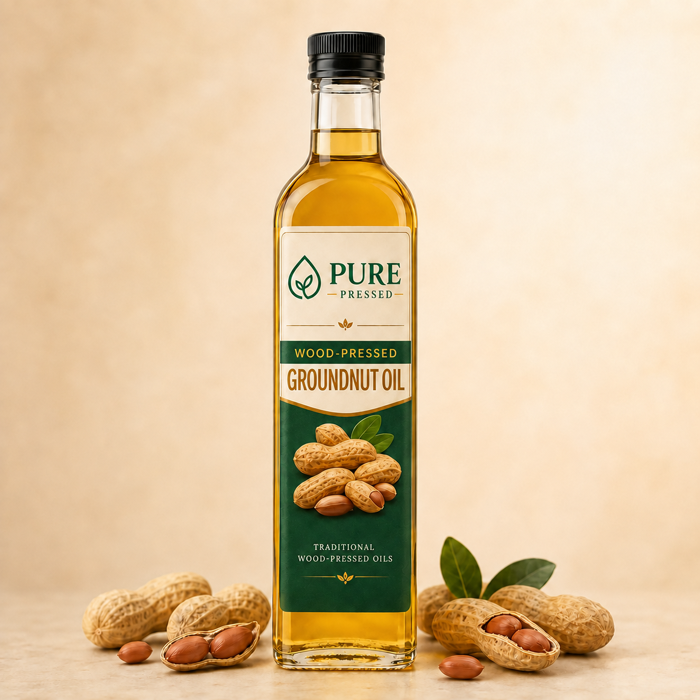 Pure Pressed single-ingredient Groundnut Oil